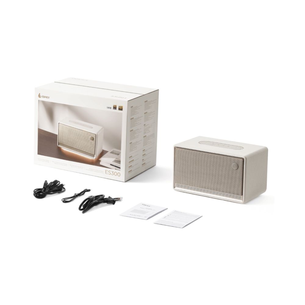 Купить Портативная колонка Edifier ES300 Ivory <60Вт, BT5.4, Wi-Fi (Apple AirPlay), USB-A, AUX> в Алматы