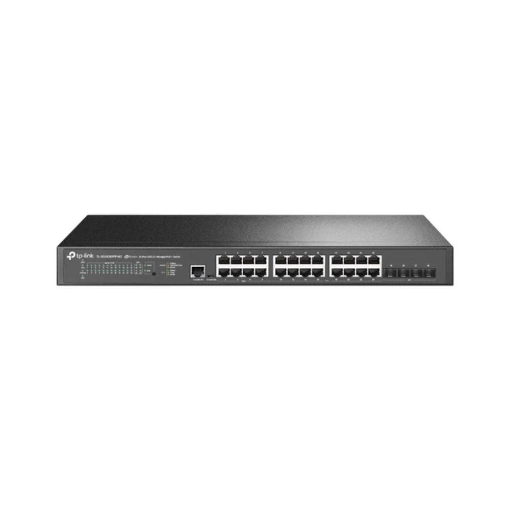 Купить Коммутатор PoE++ управляемый 2.5 GbE 28-портовый Tp-Link SG3428XPP-M2 <Omada  24 порта 2.5GBASE-T из которых 8 портов  PoE++  802.3bt/at/af  (max 60W на порт),  16 портов PoE+ 802.3af/at (max 30W на порт), 4? 10G SFP+ порта, коммутационная матрица 20 в Алматы
