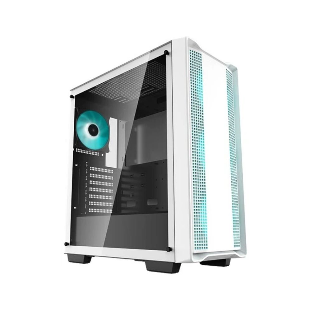 Купить Корпус Deepcool CC560 WH 2*3,5 2*2,5 7слотов VGA370мм CPU163мм Сталь 0,6мм, ATX, 4xFAN12CM ATX Белый (CC560 WH) в Алматы