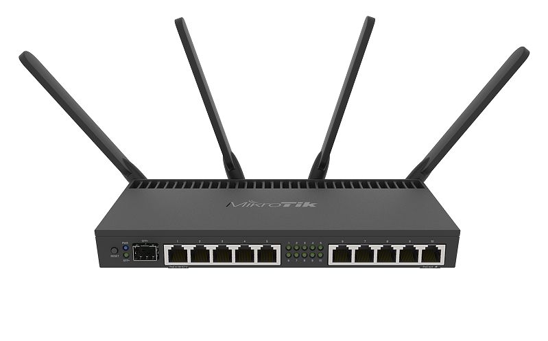 Купить Сетевой Маршрутизатор MikroTik RB4011IGS+5HacQ2HnD-IN RouterBOARD (10UTP 1000Mbps + 1SFP) Wi-Fi в Алматы