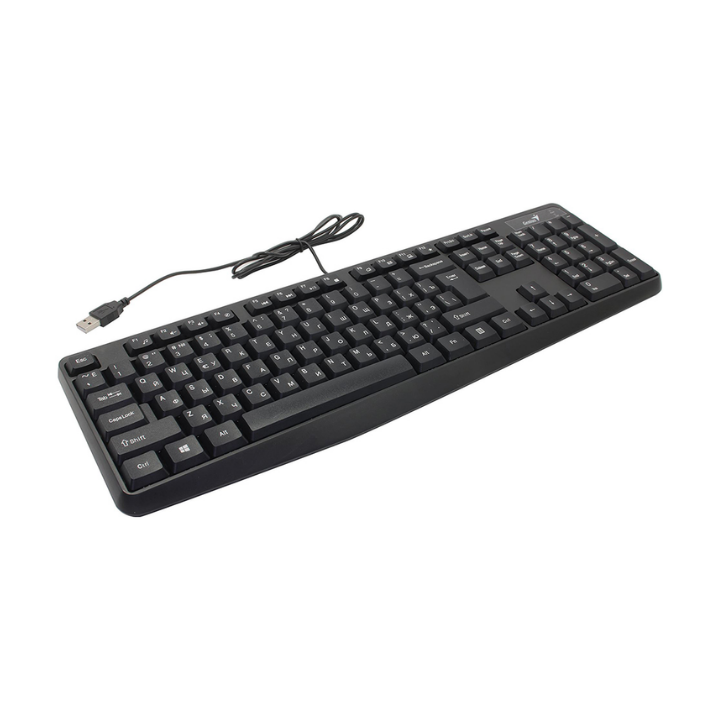 Купить Клавиатура Genius KB-117, 104 кнопки, USB KZ Black, 31310016410 в Алматы