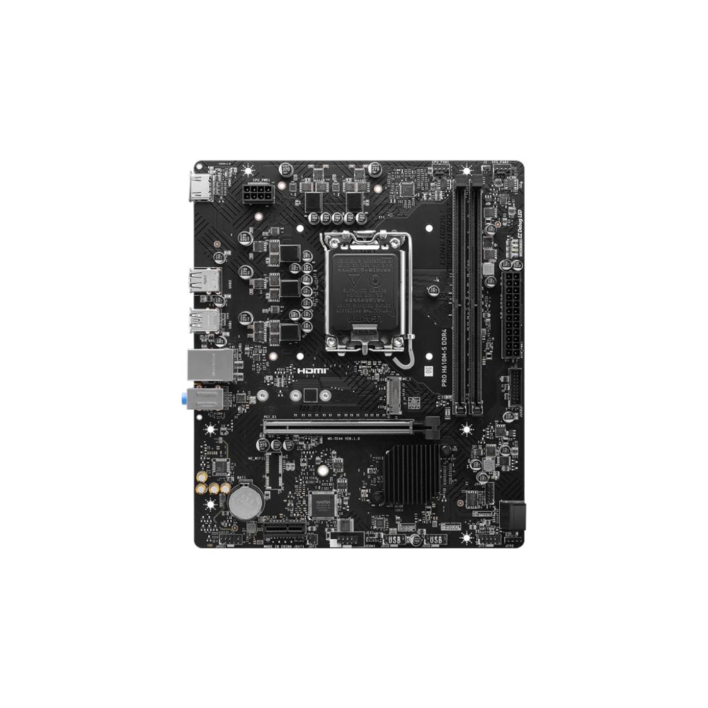 Купить Материнская плата MSI PRO H610M-S DDR4 LGA1700 H610 2xDDR4 2xSATA 1xM.2 1xHDMI mATX в Алматы
