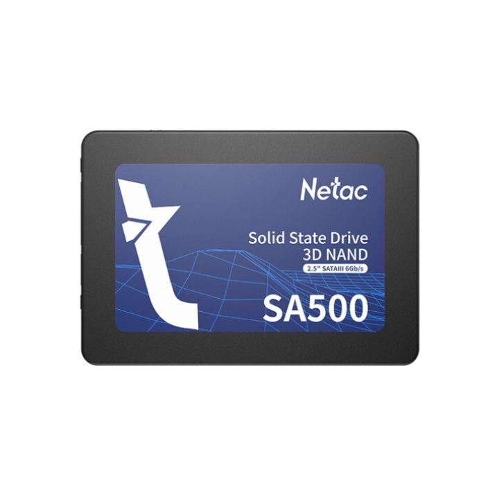 Купить Твердотельный накопитель SSD 128Gb, SATA 6 Gb/s, Netac SA500, 2.5", 3D TLC, 500R/400W в Алматы