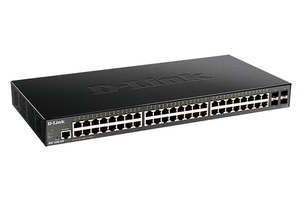 Купить D-Link DGS-1250-52X/A1A WebSmart коммутатор 48 портами 10/100/1000Base-T и 4 портами 10GBase-X SFP+ /  в Алматы