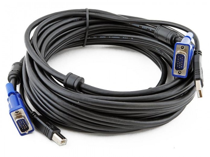 Купить Кабель для KVM-переключателей DKVM-IP1/IP8 длиной 5 м с разъемами PS2, длина 5 м в Алматы