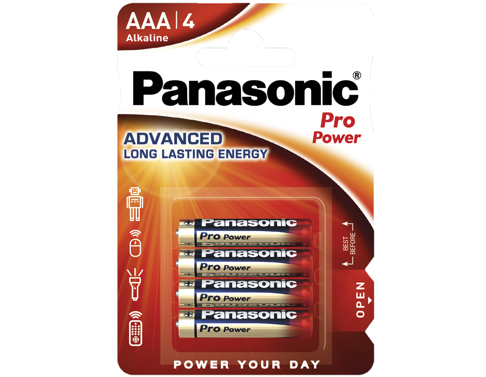 Купить Батарейка щелочная PANASONIC Pro Power AAA/4B /  в Алматы