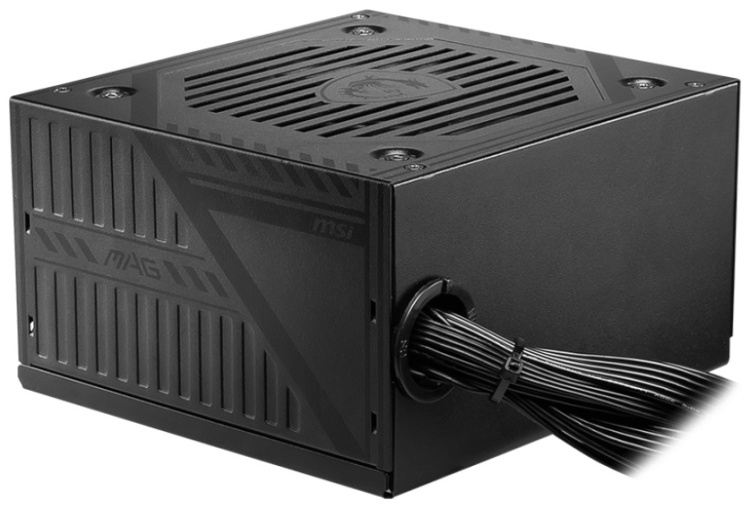 Купить Блок питания MSI MAG A550BNL, 550W, Active PFC, 80 PLUS Bronze (up to 85%),  ATX 24 PIN x1, CPU 4+4 PIN x1, PCI-e 2(6+2) PIN1(2), SATA x5,  OVP, OCP, OPP, SCP, 8.0A max., 34.8dBA, Non-Modular, ATX, MAG A550BNL в Алматы