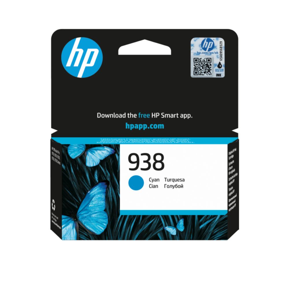 Купить HP 4S6X5PE 938 Cyan Original Ink Cartridge for OfficeJet Pro 9730/9720, up to 800 pages в Алматы