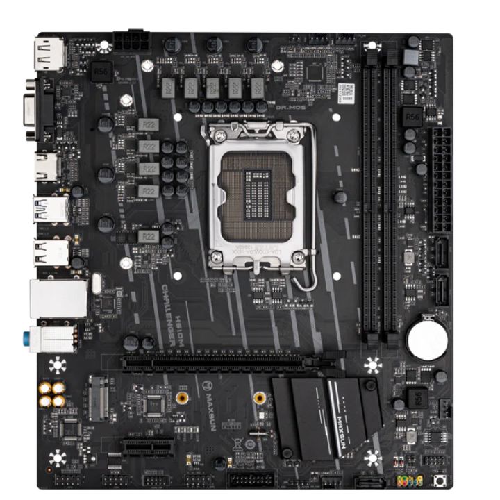 Купить Материнская плата MaxSun MS-Challenger H610M, LGA1700 H610 mATX в Алматы