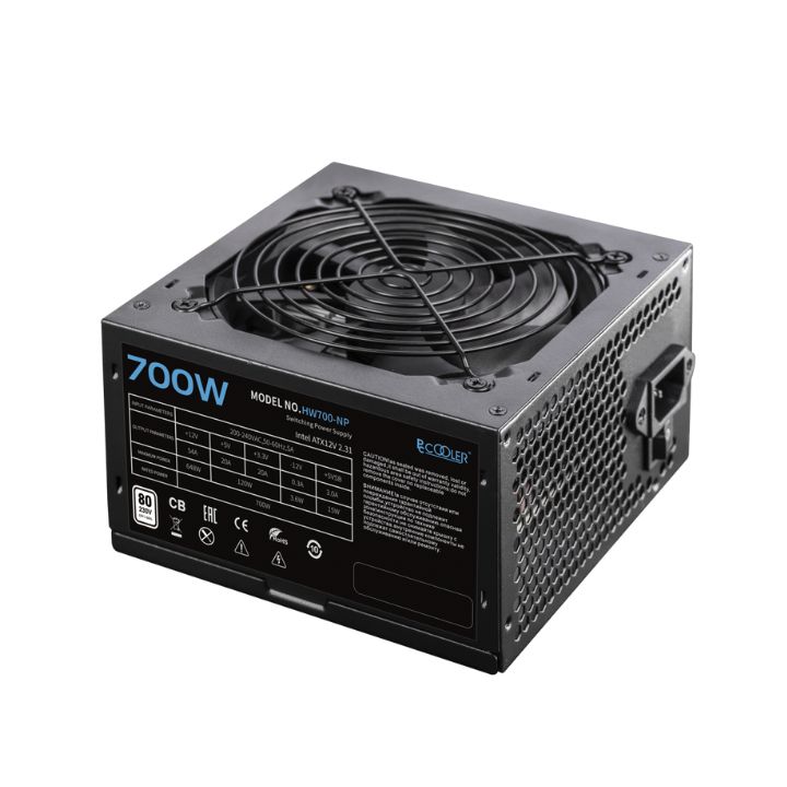 Купить Блок питания PCCooler HW700-NP, 700W, Non Modular, 80+, Fan 120mm, HW700-NP в Алматы