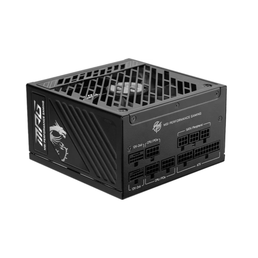 Купить Блок питания MSI MPG A1250GS PCIE5, 1250W, Active PFC, 80+ GOLD, Full Modular, MPG A1250GS PCIE5 в Алматы