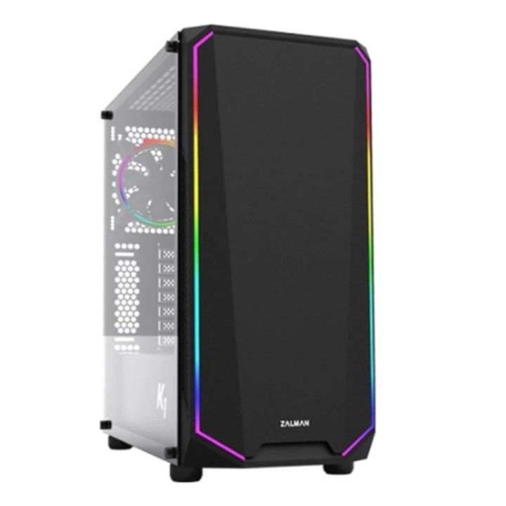 Купить Компьютерный Корпус Zalman K1 Rev.B, MidT, MidT,2xUSB2.0,2xUSB3.0, 1x120ARGB, 1x120mm в Алматы
