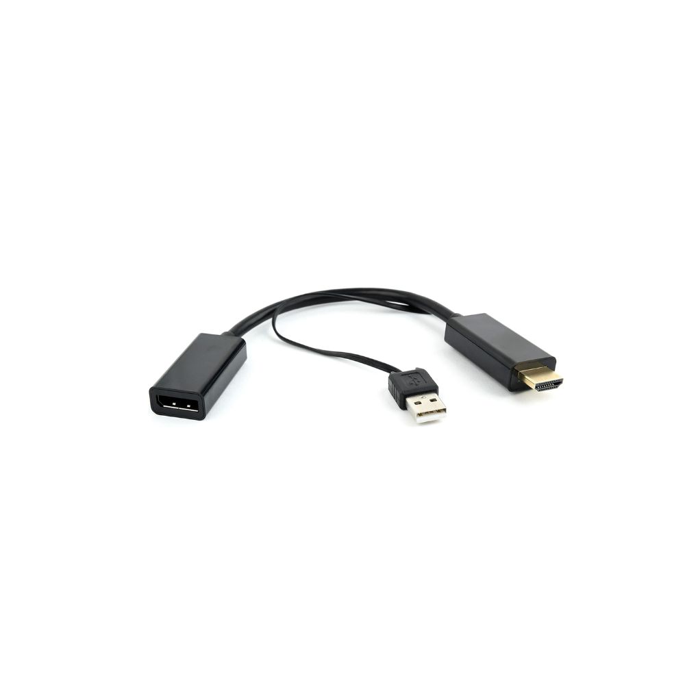 Купить HDMI converter, Cablexpert DSC-HDMI-DP, HDMI m -> DisplayPort f, black в Алматы