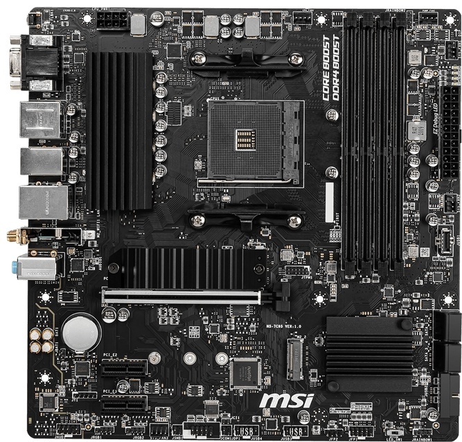 Купить Материнская плата MSI B550M PRO-VDH WIFI AM4 4xDDR4 4xSATA3 2xM.2 VGA HDMI DP mATX в Алматы
