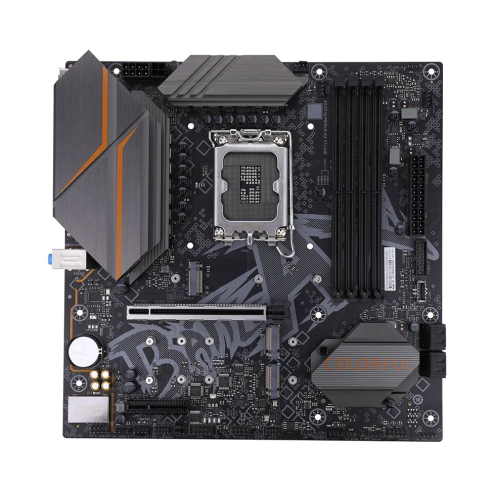 Купить MB Socket1700, MATX, iB760 (DP+HDMI) Colorful BATTLE-AX B760M-PLUS D5 V20, 4DDR5, PCIx16, PCIx1 в Алматы