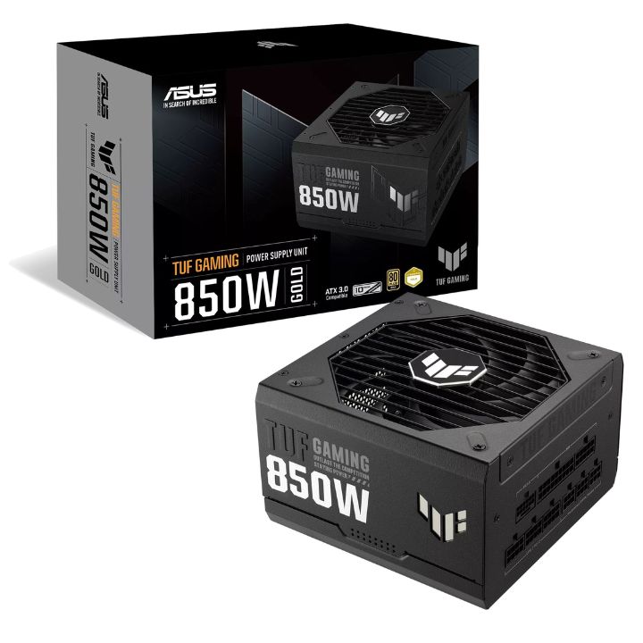 Купить Блок питания ASUS TUF-GAMING-850G, full modular,  ATX12V/80Plus Gold, ATX 3.0, Black в Алматы