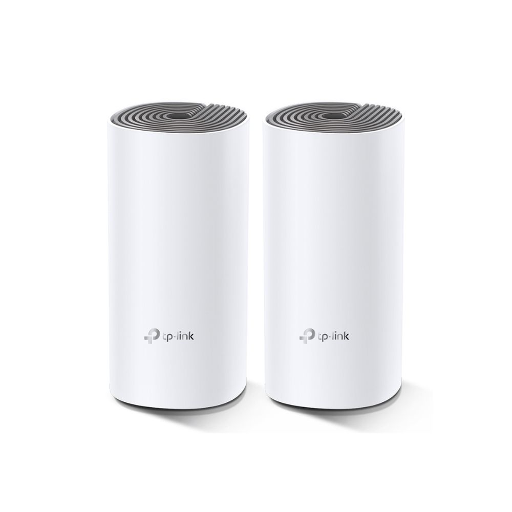 Купить Домашняя Mesh Wi-Fi система AC1200 Tp-Link Deco E4 (2 устройства) <Бесшовный роуминг, 867Mbps 5Ghz + 300Mbps 2.4Ghz, 802.11ac/a/b/g/n, 2 порта LAN/WAN 10/100M> в Алматы
