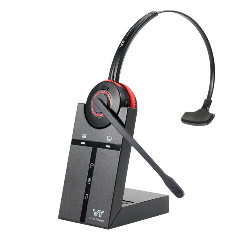 Купить Беспроводная гарнитура VT9400, Моно, HD звук, 150м DECT, для компьютера и телефона в Алматы