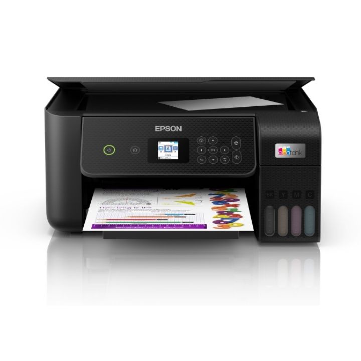 Купить МФУ струйное цветное Epson L3260 C11CJ66409, до 33 стр/мин, А4, печать фотографий, WIFI, no ADF (черный) в Алматы