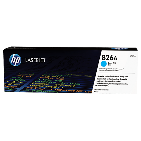 Купить Картридж лазерный HP CF311A, для принтеров HP ColorLaserJet M855XH series, голубой в Алматы