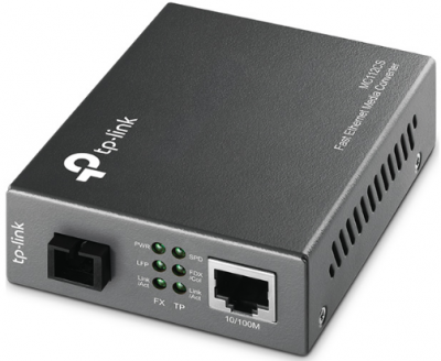Купить Оптический медиаконвертер WDM Tp-Link MC112CS <100BASE-TX to 100BASE-FX Single mode SC fiber Converter, Full-duplex,Tx:1310nm, Rx:1550nm, up to 20Km, switching power adapter, chassis mountable> в Алматы