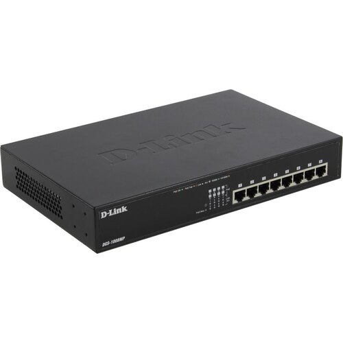 Купить Неуправляемый коммутатор с 8 портами 10/100/1000Base-T с поддержкой PoE 802.3af/802.3at (30 Вт, PoE?бюджет 140 Вт) и функцией энергосбережения в Алматы