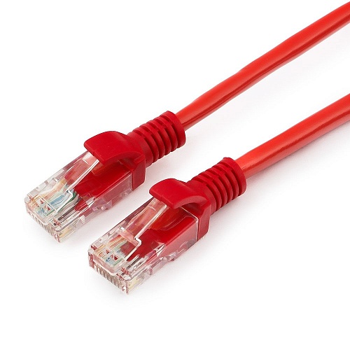 Купить Патч-корд UTP Cablexpert PP12-5M/R кат.5e, 5м, литой, многожильный (красный) в Алматы