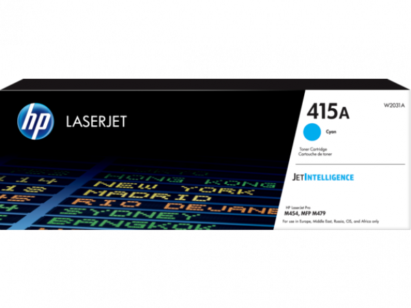 Купить Оригинальный лазерный картридж HP W2031A LaserJet 415A, голубой, 2100 стр. в Алматы