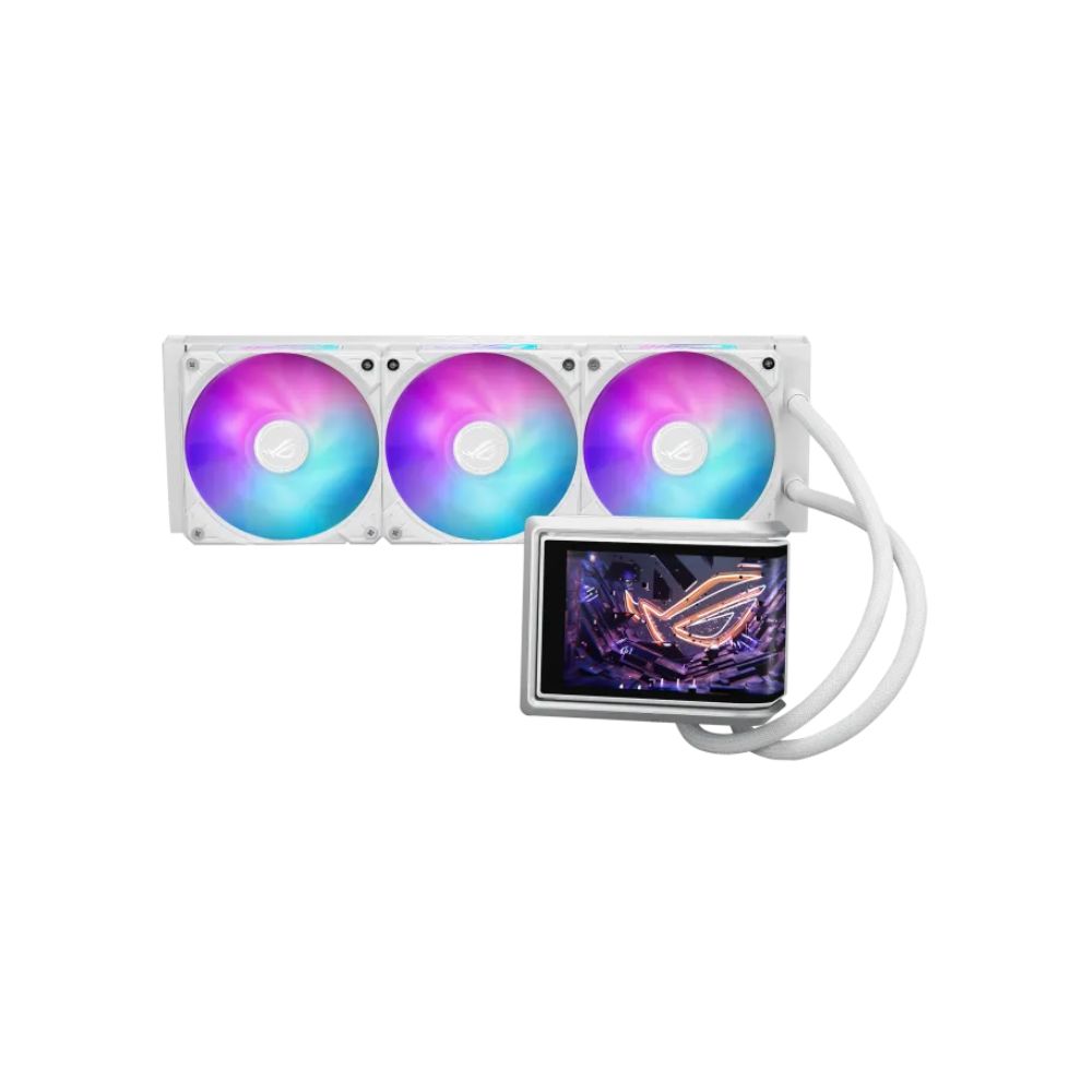Купить Водяное охлаждение CPU Asus ROG RYUO IV 360 ARGB WHT, 3x120mm, AMOLED-display, White в Алматы