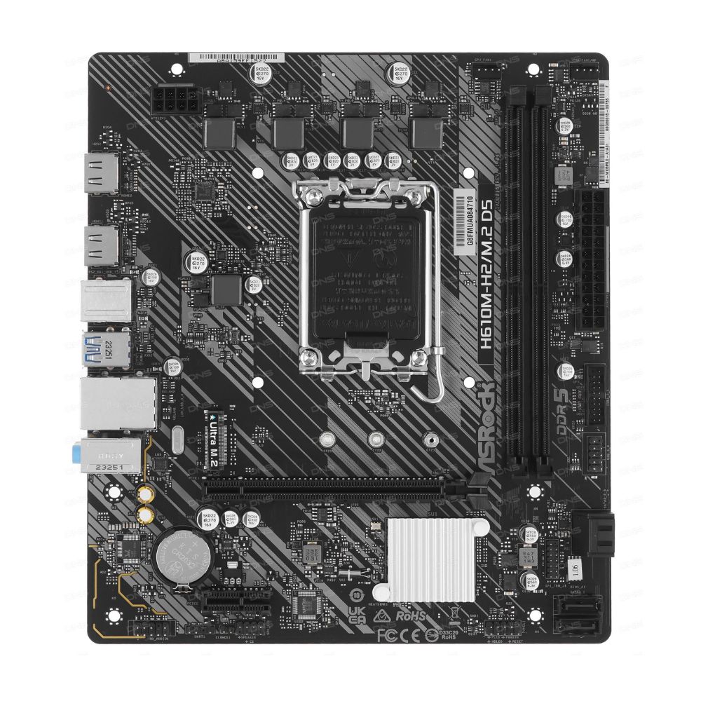Купить Материнская плата ASRock H610M-H2/M.2 LGA1700 2xDDR4 4xSATA 1xUM.2 2xHDMI mATX в Алматы