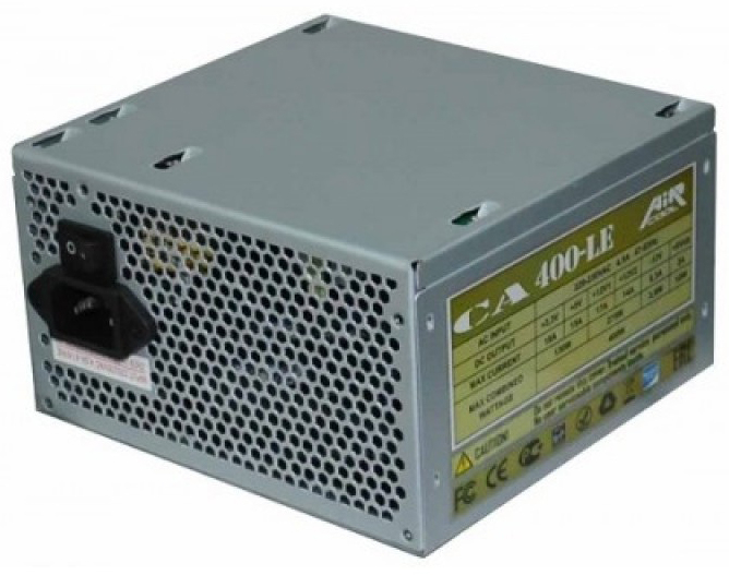 Купить Блок Питания AiR-Cool CA400-LE NMD 400W 230V 20+4P PATA+SATA+FDD FAN 12cm Черный в Алматы