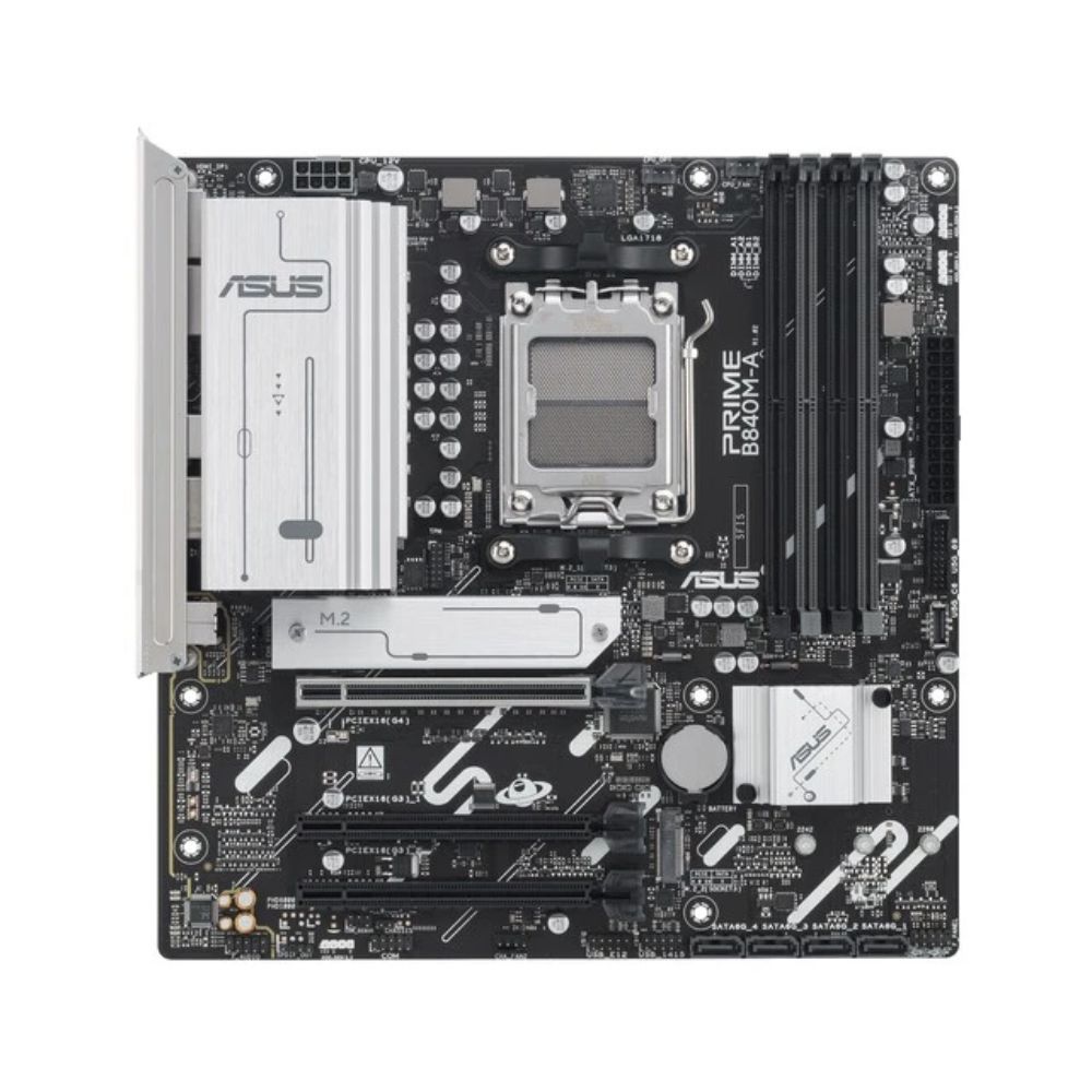 Купить Материнская плата ASUS PRIME B840M-A-CSM AM5 4xDDR5 4xSATA 3xM.2 HDMI 2xDP mATX в Алматы
