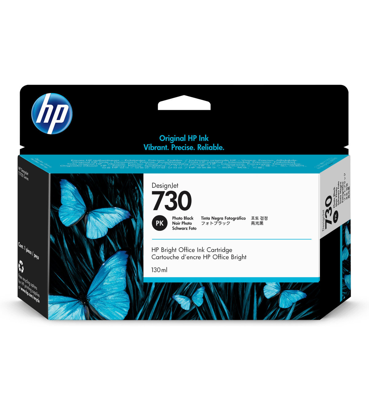 Купить Струйный картридж HP P2V67A 730 для HP DesignJet, 130 мл, черный в Алматы