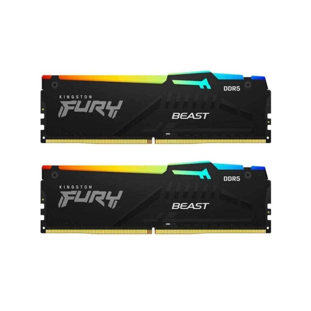 Купить Модуль памяти Kingston Fury Beast RGB EXPO KF560C36BBE2AK2-32 DDR5 DIMM 32G KIT (2x16) 6000MHz CL36 в Алматы