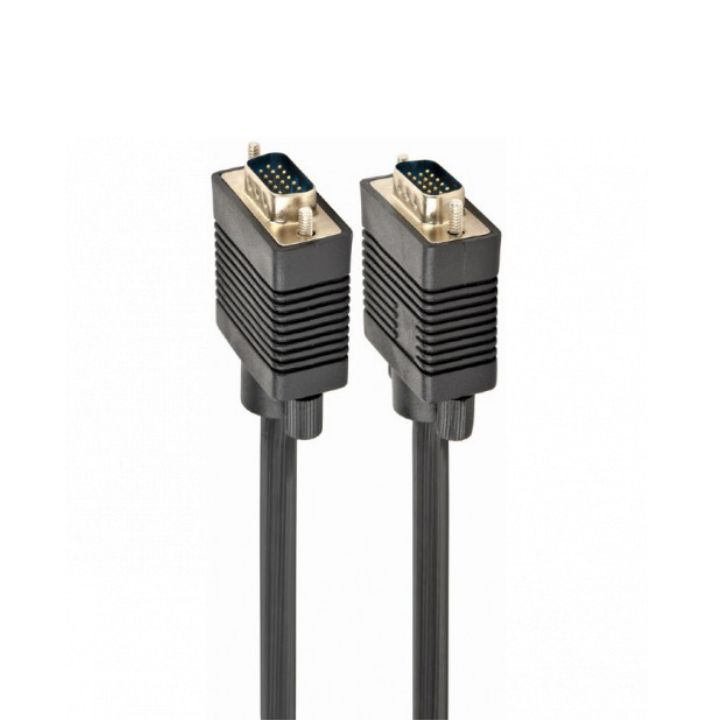 Купить Кабель VGA Premium Cablexpert CC-PPVGA-10M-B, 15M/15M, 10м, черный, двойной экран, феррит.кольца в Алматы