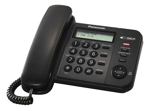 Купить Panasonic Телефон проводной KX-TS2358RUB (чёрный)  в Алматы