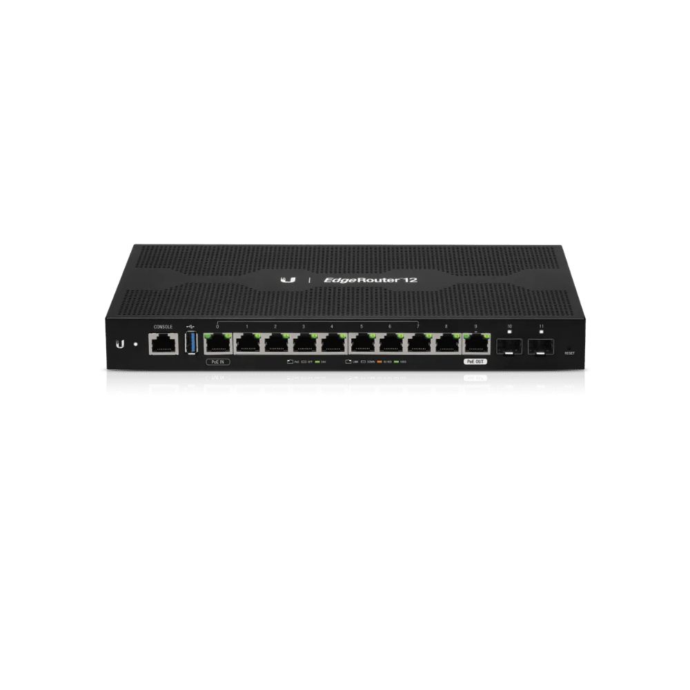 Купить Маршрутизатор Ubiquiti EdgeRouter 12, 10x1000 LAN POE, 2x1000 SFP в Алматы