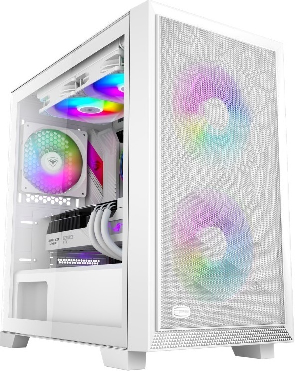 Купить Корпус PCCooler C3D310 WH ARGB mATX/ITX 2x3.5*, 2x2.5*, USB3.0, 2xUSB2.0,  2xFAN ARGB included,  White в Алматы
