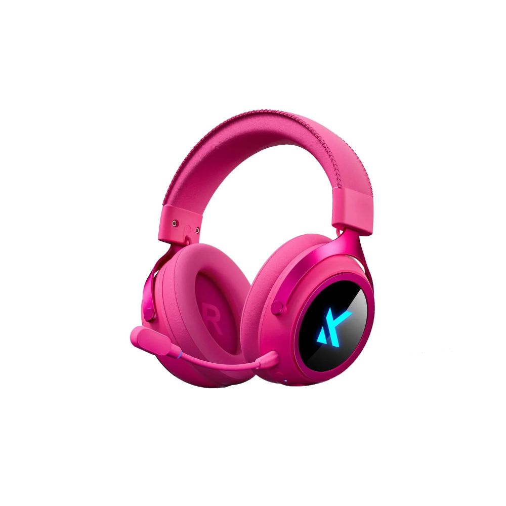Купить Наушники с микрофоном MCHOSE X9, 7.1 Surround, 53mm Drivers, 2.4/BT/USB, 2000mAh, Rose Red  в Алматы