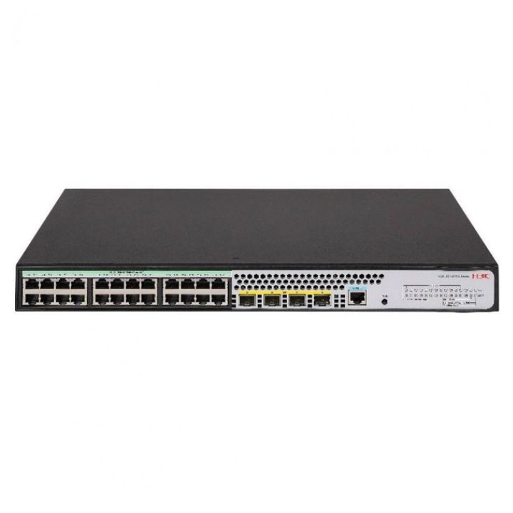 Купить Коммутатор H3C S1850V2-28X-HPWR L2 Ethernet Switch with 24*10/100/1000BASE-T PoE+ Ports (AC 370W) and 4*1G/10G BASE-X SFP Plus Ports,(AC) в Алматы