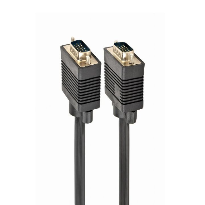 Купить Кабель VGA Premium Cablexpert CC-PPVGA-6B, 15M/15M, 1.8м, черный, двойной экран, феррит.кольца в Алматы