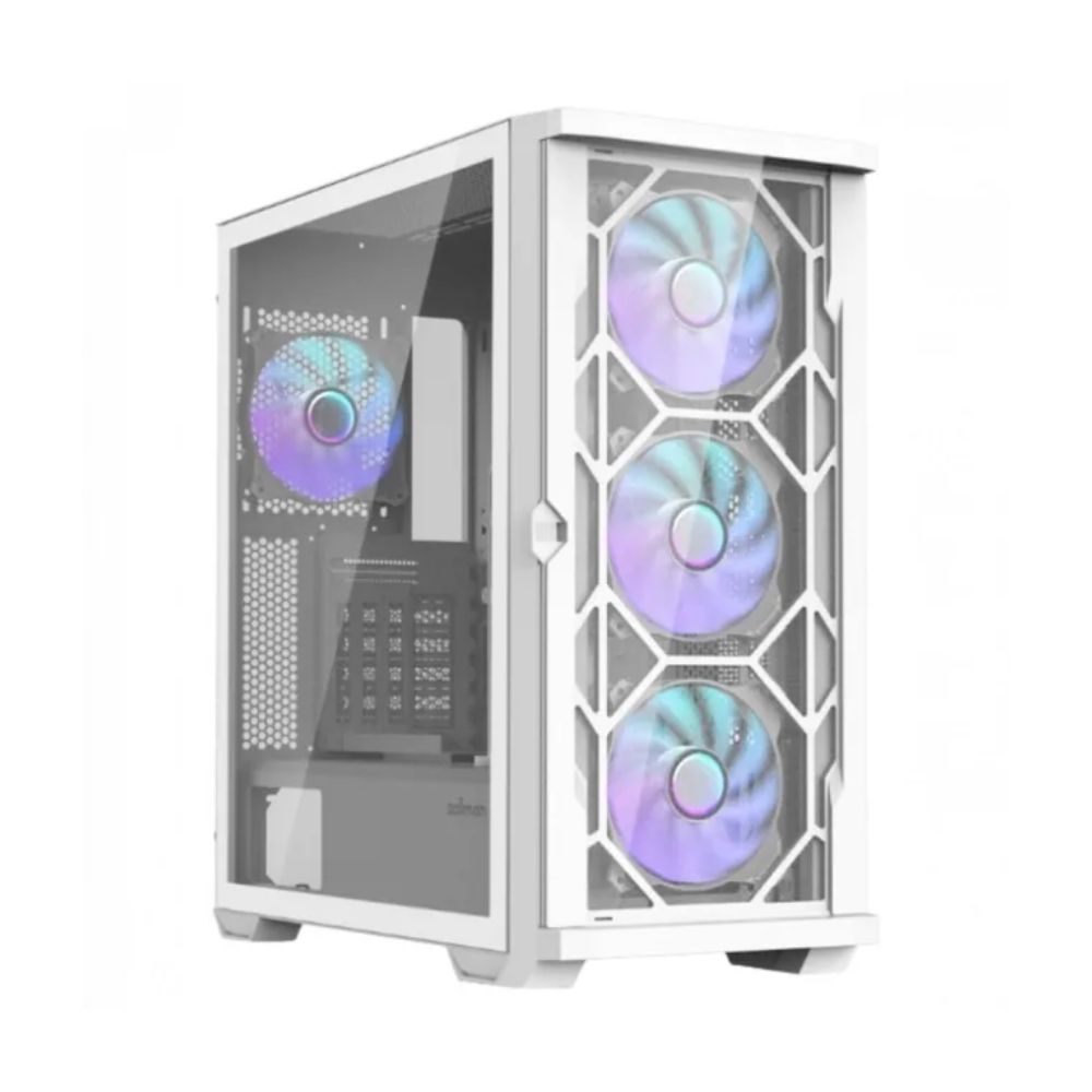 Купить Корпус Zalman Z10 Duo WHITE, MidT, 2xUSB 3.0, 1 x USB Type-C, 4x120mm ARGB ZM-IF120, TG&nbsp;Z10DUOWHITE в Алматы