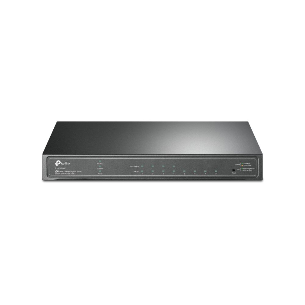 Купить Коммутатор PoE+ Smart GbE  8-портовый Tp-Link SG2008P <JetStream&trade; 8 портов GbE 802.3af/at (max 30W на порт),  коммутационная матрица 16 Гбит/с, бюджет мощности PoE 62W, интеграция с Omada SDN> в Алматы