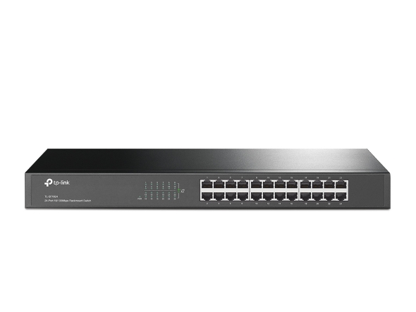 Купить Коммутатор 24-портовый Tp-Link TL-SF1024 <24-port 10/100Mbit, 1U 19-дюймов, стоечный, металический корпус> в Алматы