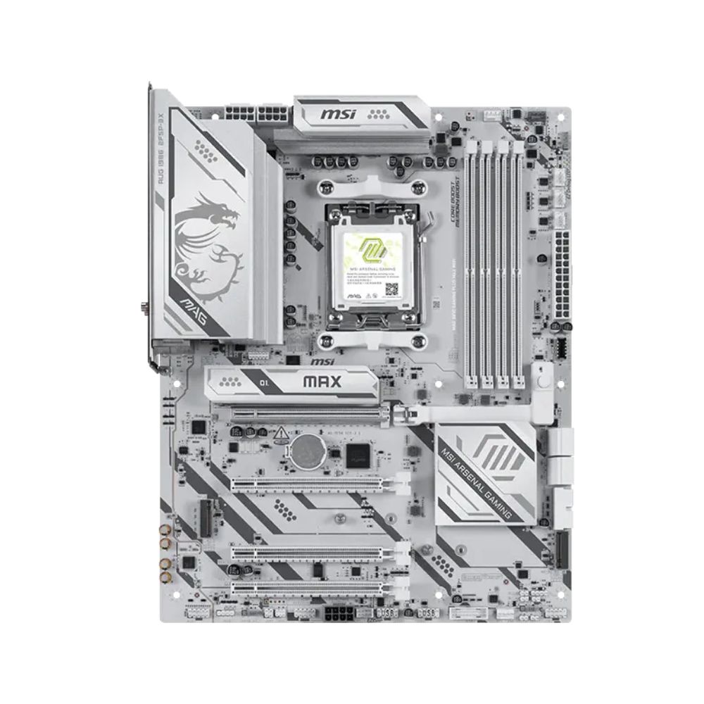 Купить Материнская плата MSI MAG B850 GAMING PLUS MAX WIFI AM5 B850 4xDDR5 4xSATA RAID 3xM.2 1xDP ATX в Алматы