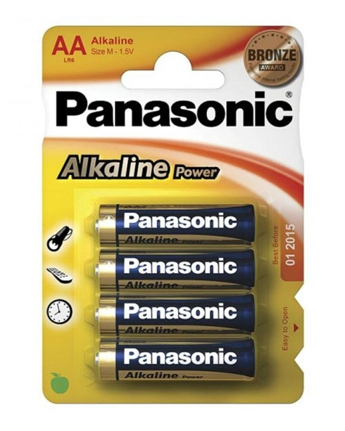 Купить Батарейка щелочная PANASONIC Alkaline Power AA/4B /  в Алматы