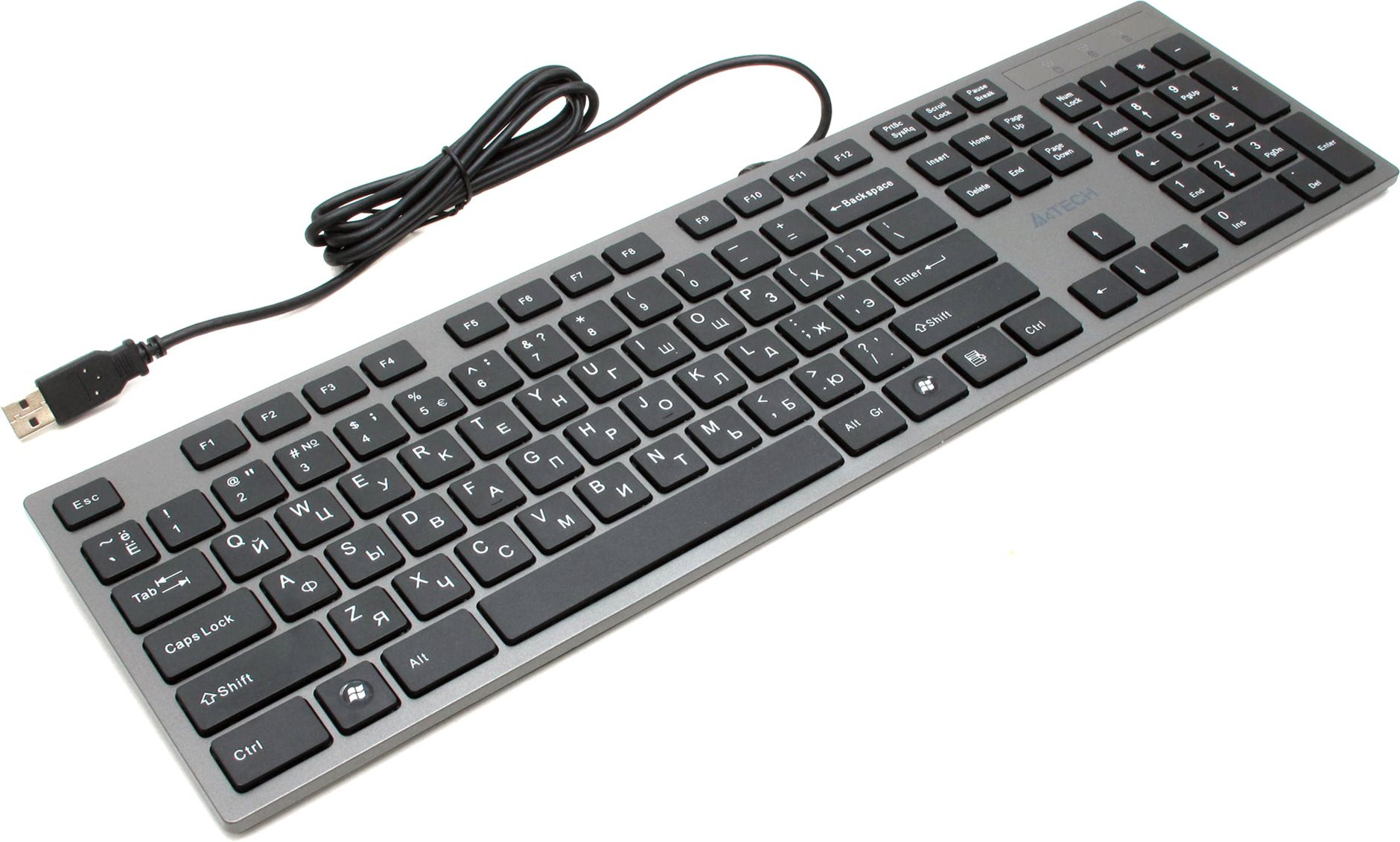 Купить Клавиатура A4tech KV-300H USB, Grey/ Black, 2 порта USB 2.0 в Алматы