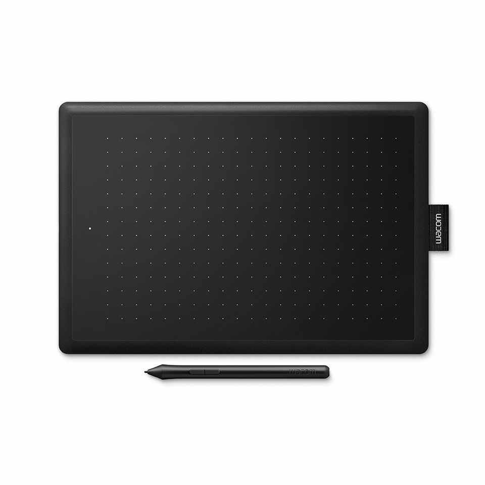 Купить Графический планшет, Wacom, One Medium (CTL-672-N), Разрешение 2540 lpi, Чувствительность к нажатию 2048, Интерфейс USB, Размер 277*189*8,7 мм, Чёрный в Алматы