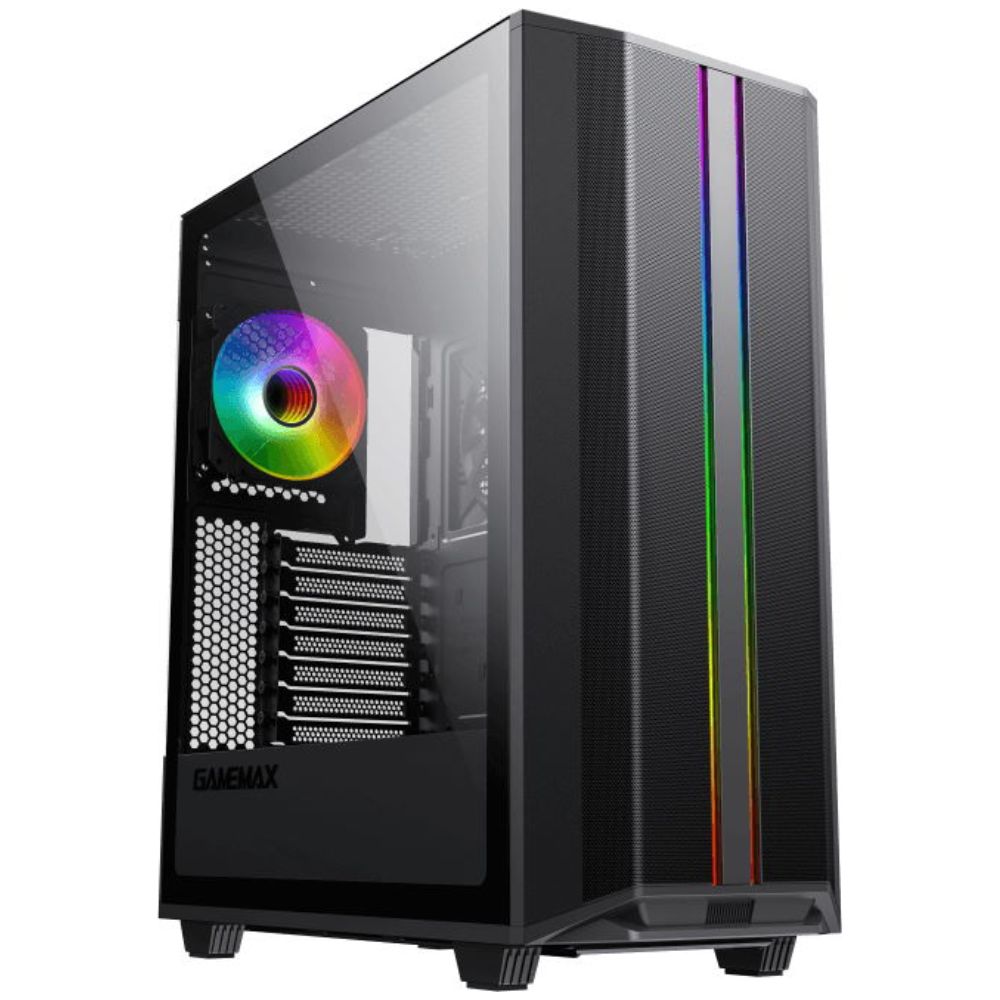 Купить Корпус ПК без БП GameMax Precision Black <MATX, 1x120FAN, 1x140COC> в Алматы