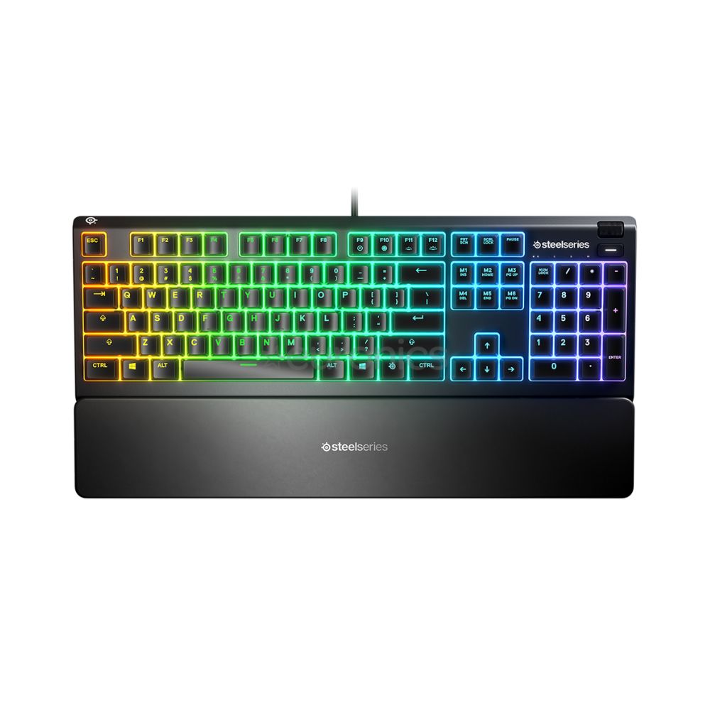 Купить Клавиатура игровая Steelseries  Apex 3 RU 64805 черный в Алматы